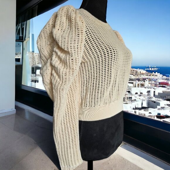 NWOT ULLA JOHNSON (SM) Openwork Delaney - Draped Sleeve Details - Picture 3 of 8